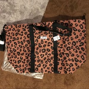 BNWT leopard print VS Pink Love Duffle